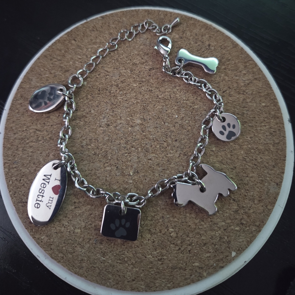 New Westie Charm bracelet - Picture 2 of 5